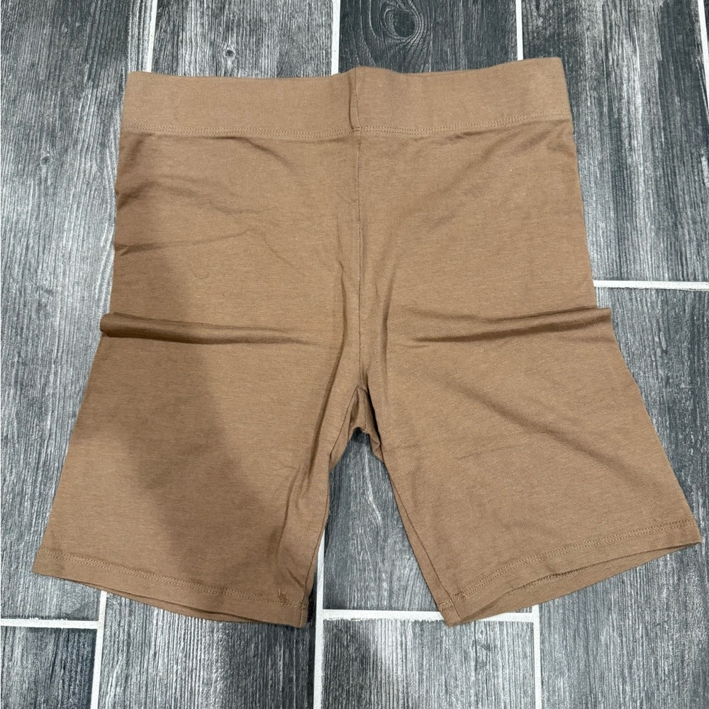 Women's Tan Biker Shorts